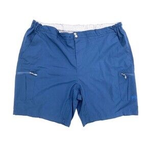 Gillz Crossover Hybrid Swim Shorts Men Size 2XL Blue Zip Pocket Fishing Outdoor